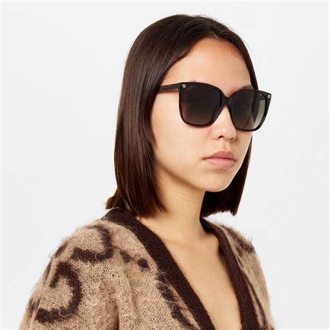 gucci sunglasses womens gg0022s|gucci havana square sunglasses.